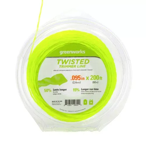 .095″ Ultra Twisted String Trimmer Line (200-Feet)