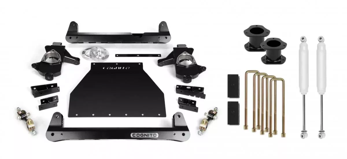 Cognito Motorsports Truck 4-Inch Standard Lift Kit for 07-18 Silverado/Sierra 1500 2WD/4WD With OEM Cast Steel Control Arms 110-P0781