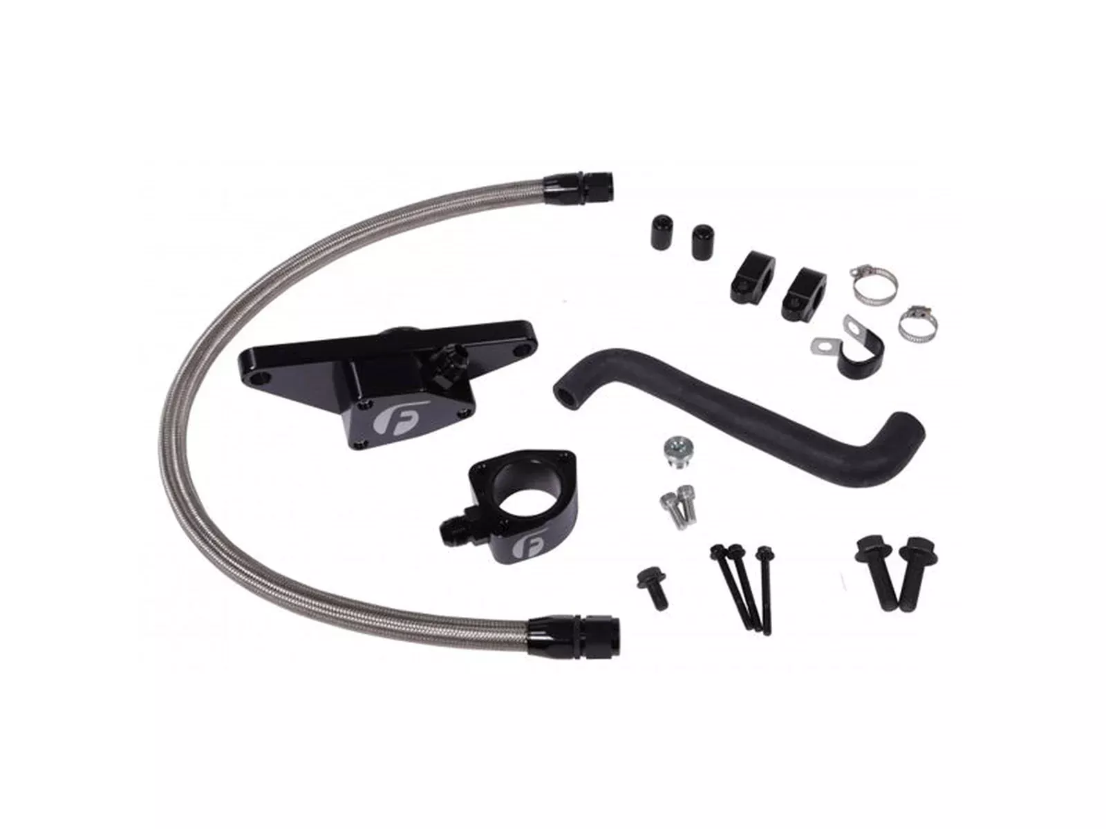 Fleece Coolant Bypass Kit, Auto Trans w/ Stainless Steel Braided Line, 2006-2007 Dodge 5.9L Cummins